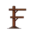 FAHMY logo: a utility pole whose crossarms form an F